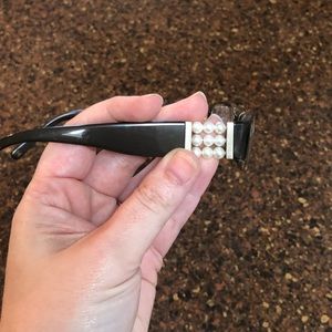 Chanel eyeglass frame- pearl collection (brown)